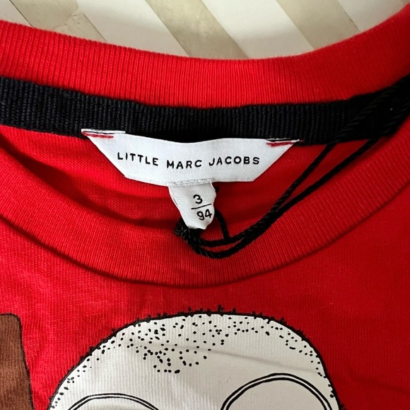 MARC JACOBS Kids Peace Red Tee, Size 3 - NEW - Picture 2 of 6